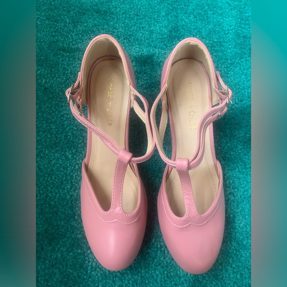 Chase + Chloe Pink Heels